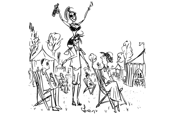 ‘I take it this is your first literary festival.’