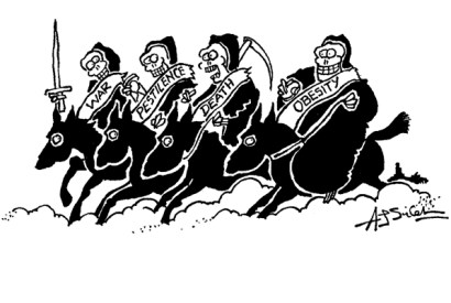 ‘He’s taken over from Famine.’