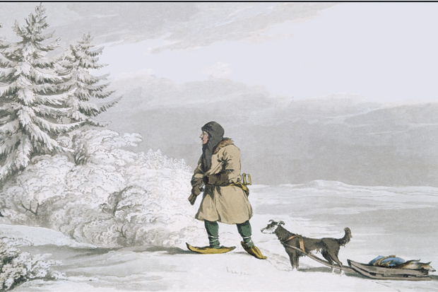 A Siberian exile prepares to shoot a black fox (c.1819)