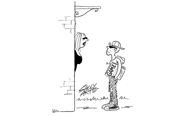 ‘He’s out. Try his avatar’