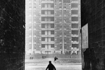 Tenements in the Gorbals area of Glasgow — considered some of the worst slums in Britain — are replaced by high-rise flats, c. 1960