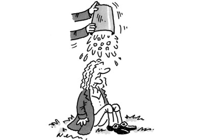 Newton discovers charity