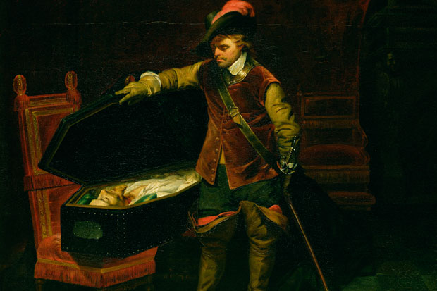 Oliver Cromwell opening the coffin of Charles I, by Paul Delaroche