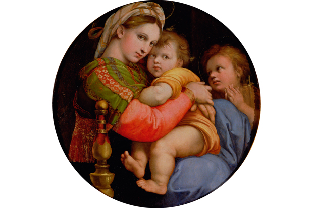 In the dialogue in front of Raphael’s ‘Madonna della Sedia’, Martin Gayford takes the lead