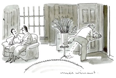 ‘You’ll have to excuse Meridith, he was raised by wolves.’