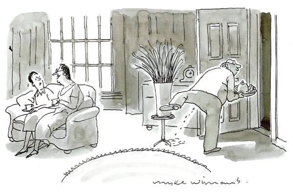 ‘You’ll have to excuse Meridith, he was raised by wolves.’