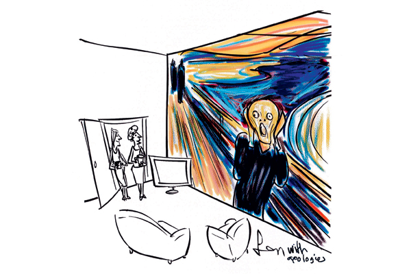 I see you’ve gone for the distressed look.’