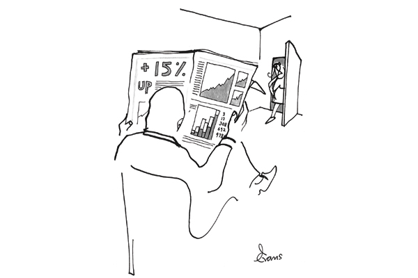 ‘I hope you’re not reading investment porn again.’