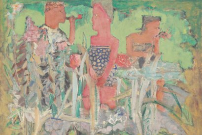 Finding his feet: ‘Untitled (man and two women in a pastoral setting)’, 1940