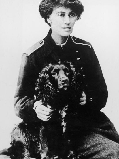 The theatrical Constance Markewicz founded the military boy scouts, who would later staff the IRA
