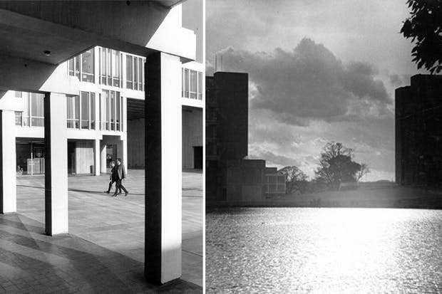 The many faces of Essex: it was the architects’ intention to create ‘Something Fierce’ — a designed environment that was actively stimulating. ALL PHOTOGRAPHS FROM ESSEX UNIVERSITY'S 50TH ANNIVERSARY BROCHURE