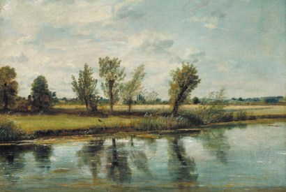 ‘Water-meadows near Salisbury’, 1829/30, by John Constable