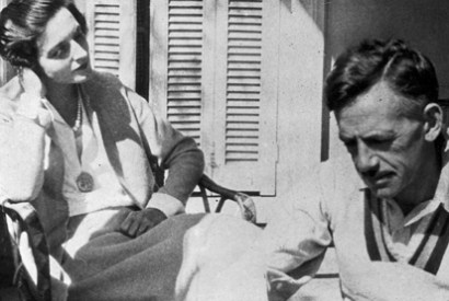 Eugene O’Neill with his last wife, the actress Carlotta Monterey, who safeguarded him, and enabled him to write his later plays, though friends and family considered her his jailer