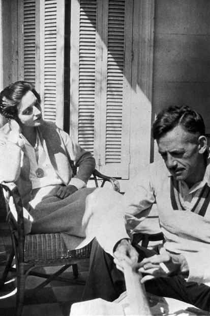 Eugene O’Neill with his last wife, the actress Carlotta Monterey, who safeguarded him, and enabled him to write his later plays, though friends and family considered her his jailer