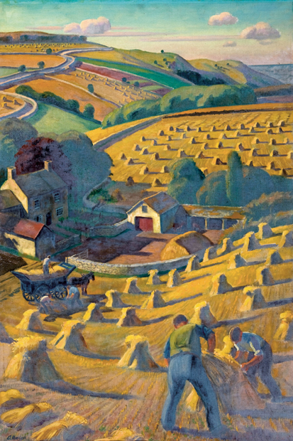 ‘Harvesting’ by Adrian Allinson. 1939 From Of Cabbages and Kings by Caroline Foley