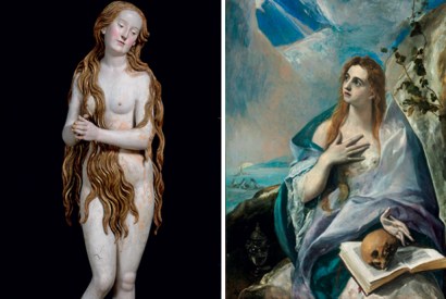The erotic Mary, left, by Gregor Erhart (c.1515–20) and the penitent Mary, right, by El Greco (c.1577)