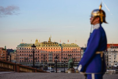 Grande dame: the Grand Hotel Stockholm as seen from the Palace