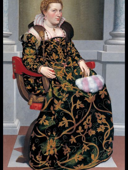 ‘Isotta Brembati’, c.1555, by Giovanni Battista Moroni