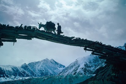 Bridge on the 3,798-metre-high Baroghil Pass, leading from Badakhshan in Afghanistan to northern Pakistan