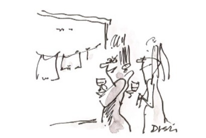 ‘I like to hang my washing so that the neighbours can read the labels.’