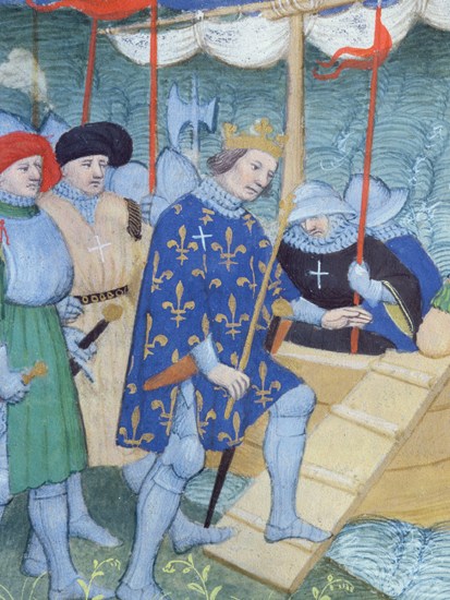 King Louis IX embarks for the Crusades
