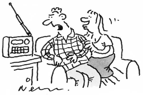 ‘Not now — it’s The Archers.’