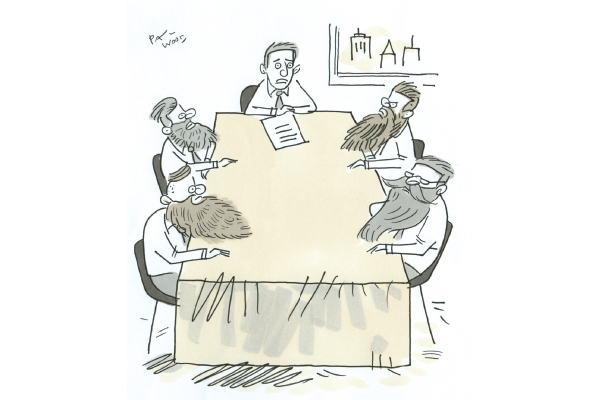 ‘OK, gentlemen, enough beard envy.’