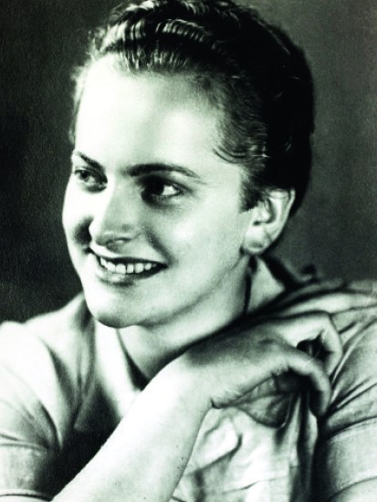 The face of evil: Irma Grese, one of the most hated of all camp guards, trained at Ravensbrück before moving to Auschwitz and Bergen-Belsen. Survivors testified to her extreme sadism, including her use of trained, half-starved dogs to savage prisoners