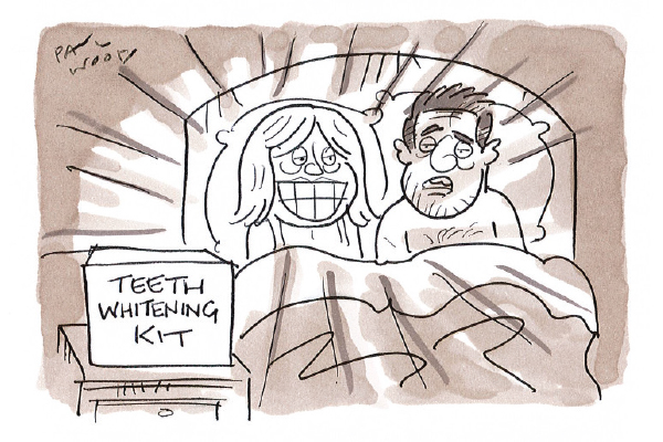 ‘OK, I’ll do something about my snoring if you agree to sleep with your mouth closed.’