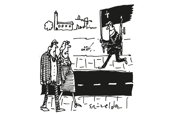 ‘Oh dear! The vicar’s been radicalised.’