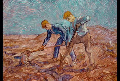 ‘The Diggers’ (after Jean-François Millet), 1889, by Vincent Van Gogh