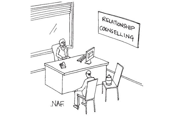 ‘To be honest, usually both members of the couple are alive.’