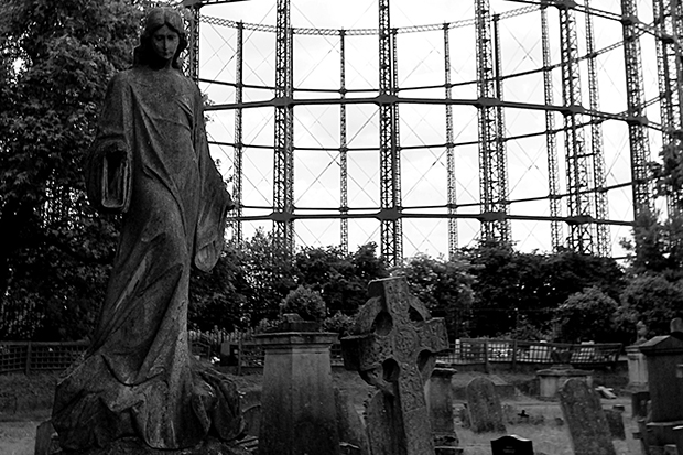 Live-action graphic of a city’s beating heart: gasholder at Kensal Green