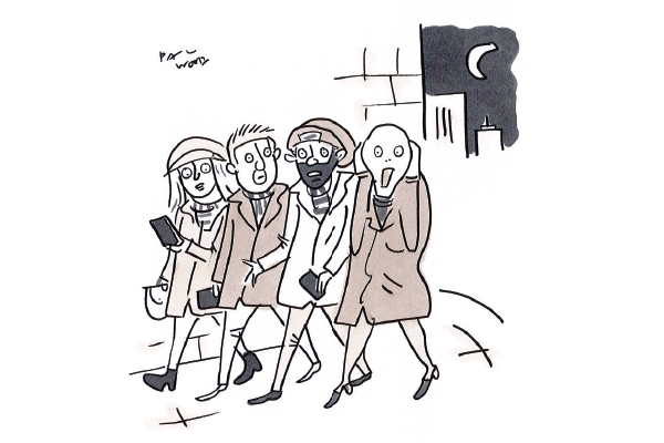 ‘Excuse Melanie, she’s come out without her mobile.’