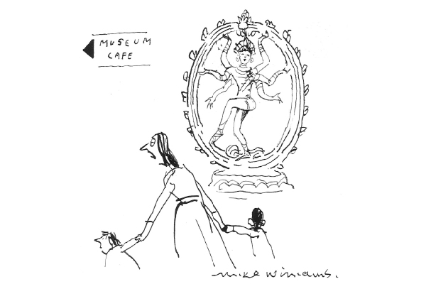 ‘I don’t know for certain but she could be the god of multitasking.’