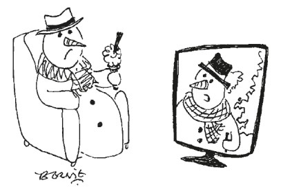 ‘With a severe weather warning in place for temperatures as high as plus one…’