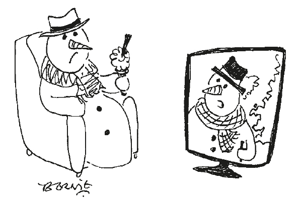 ‘With a severe weather warning in place for temperatures as high as plus one…’