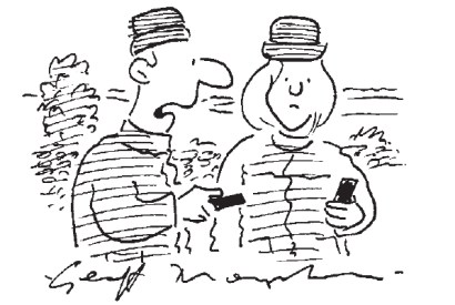 ‘Hell, this is a dead spot, I’ll just tell you what I was going to text you.’