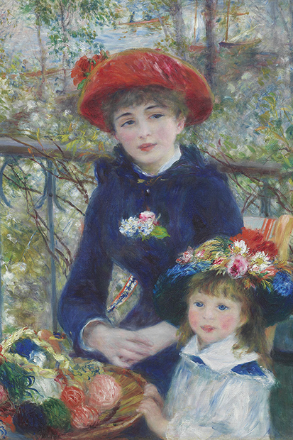 ‘Two Sisters (on the Terrace)’, 1881, by Pierre-Auguste Renoir