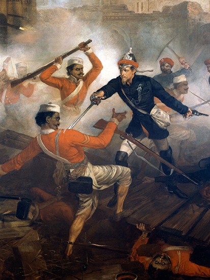 Lieutenant William Alexander Kerr earns the Victoria Cross in the Great Uprising of 1857