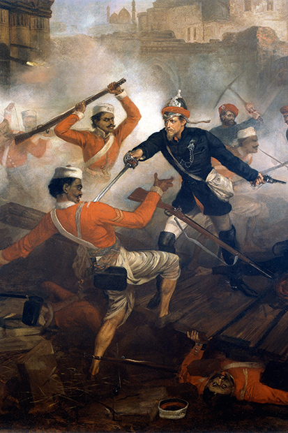 Lieutenant William Alexander Kerr earns the Victoria Cross in the Great Uprising of 1857