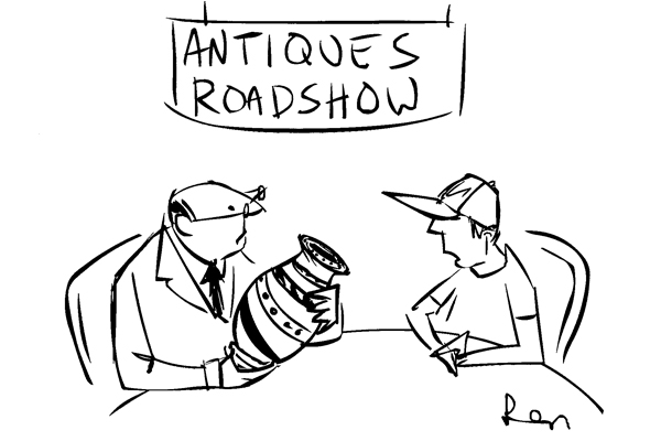 ‘It’s been in my possession ever since I mugged the little old lady queuing up with it outside.’