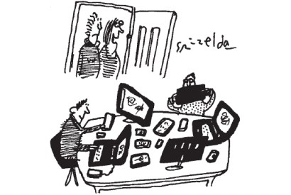 ‘I’ve left the children to their own devices.’