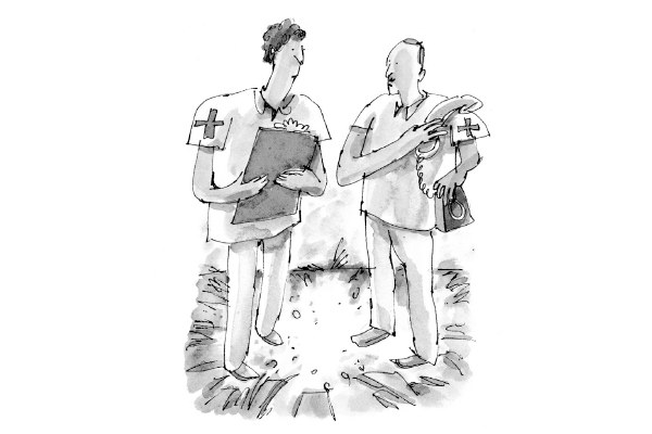 ‘They say we might get more interest from England if we rename it Cyclone Clarkson.’