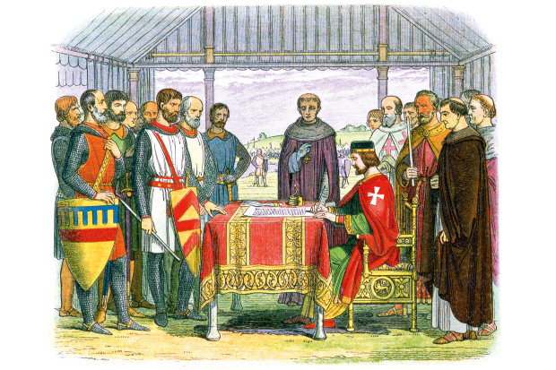 King John at Runnymede: at odds with his barons, he came to rely on mercenaries whom he couldn’t afford