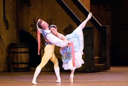 Vadim Muntagirov and Laura Morera in ‘La Fille mal gardée’