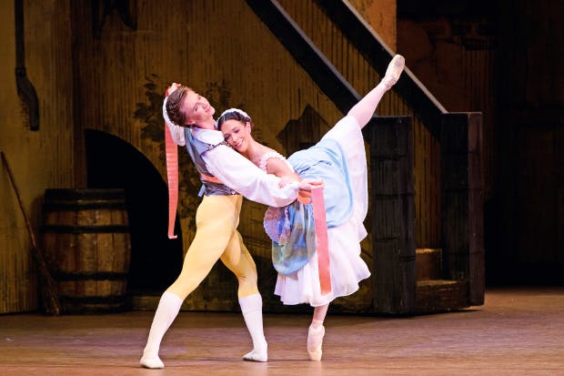 Vadim Muntagirov and Laura Morera in ‘La Fille mal gardée’