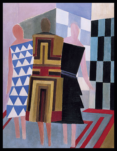‘Simultaneous Dresses (Three Women, Forms, Colours)’, 1925, by Sonia Delaunay