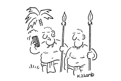 ‘The gods are unfriending us on Facebook tonight.’