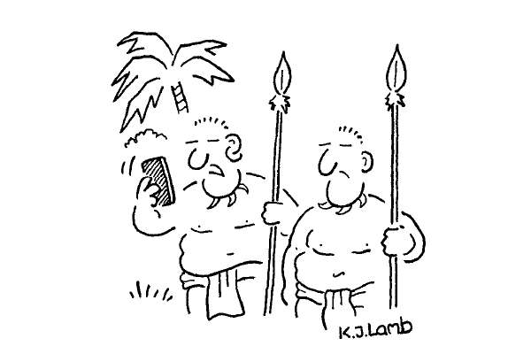 ‘The gods are unfriending us on Facebook tonight.’